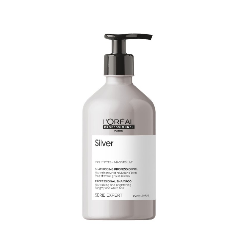 L’Oréal Professionnel Silver Shampoo, 500 ml. L’Oréal Professionnel Silver Shampoo, 500 ml.