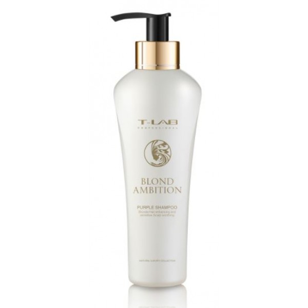 T-LAB Professional Blond Ambition Purple Shampoo, 300 ml.
